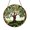 Acrylic 3.5 Inch, variant on Green Leaf Tree Window Hanging – Stained Glass Style Nature Art