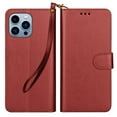 thumbnail image 5 of Ebizware for iphone 14 Plus Phone Case, Leather Wallet Case with Credit Card Cash Holder & Lanyard Magnetic Folio Flip Kickstand Cover for iphone 14 Plus [Wine Red], 5 of 8