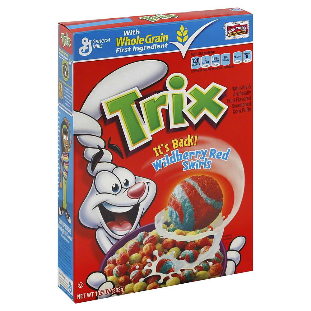 Trix, Fruit Flavored Corn Puffs Cereal, 10.7 oz