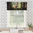 thumbnail image 3 of Rustic Farmhouse Horse Window Curtain Valances Farm Animal Vintage Wooden Barn Window Valance for Living Room Bedroom, Kitchen Valance Rod Pocket Window Curtain 54 by 18 in, 1 Panel, 3 of 6