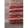 thumbnail image 4 of nuLOOM Classie Hand Tufted Shag Area Rug, 6' Round, Red Multi, 4 of 4