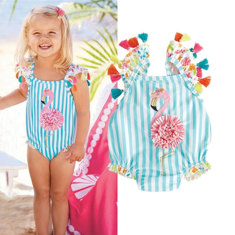 beach flamingo swimwear