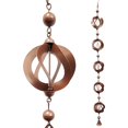 thumbnail image 3 of Outdoor Rotating Metal Rain Chain Courtyard Decoration Bell Hanging Decoration, 3 of 9