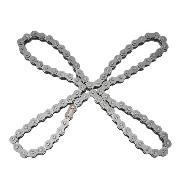 Cadena de Transmisio de Bicicleta 420, Accesorios para bicicletas Confiables A Prueba de ÓXido Trasero para el Reemplazo de Actualización para 196CC CT200U CT200U-EX