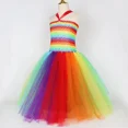 thumbnail image 5 of Disfraz de hada para fiesta de cumpleaños de niñas, vestido de tutú arcoíris con alas de mariposa, ropa de disfraz de hada para carnaval de Halloween para niños, 5 of 5