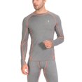 thumbnail image 4 of Little Donkey Andy Men's Thin Thermal Underwear Set Performance Base Layer Wicking Active Long Johns Top & Bottom with Fly Gray M, 4 of 7
