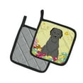 thumbnail image 2 of Caroline's Treasures Easter Eggs Briard Black Pair of Pot Holders, 2 of 3