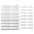 thumbnail image 1 of Etiquetas de nombre de 16pcs etiquetas en blanco etiqueta etiqueta con clip para trabajadores insignia personalizada, 1 of 6