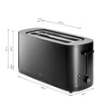 thumbnail image 4 of ZWILLING Enfinigy, 4-Slice Long Slot Toaster, Extra Wide 1.5" Slots for Bagels and Toast, Black, 4 of 10