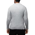 thumbnail image 2 of X RAY JEANS Mens Ribbed Mock Neck Quarter-Zip Sweater, Light Grey, L, 2 of 7
