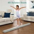 thumbnail image 3 of Best Choice Products 10ftx4ftx2in Folding Gym Mat 4-Panel w/ Carrying Handles & Folding Balance Beam - Gray, 3 of 9
