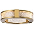 thumbnail image 2 of Nuvo Lighting Darrow - 13 Inch LED Flush Mount - Vintage Brass - Acrylic Panels - Vintage Brass, 2 of 5