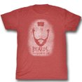 thumbnail image 1 of Mr. T Beards Red Heather Adult T-Shirt, 1 of 1