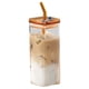thumbnail image 2 of Vaso de Vidrio para Café de 350 Ml | Vaso de Vidrio Transparente Resistente para Té con Leche y Café Caliente o Frío | Diseño Elegante y Atractivo | Resistente a Los Golpes Térmicos | Vaso para Bebid, 2 of 6