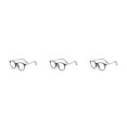 thumbnail image 3 of Guardurnaity Montura de gafas de lectura para mujer, monturas de gafas flexibles, gafas ópticas antideslizantes, montura redonda, montura Type1 NO1, 3 of 6