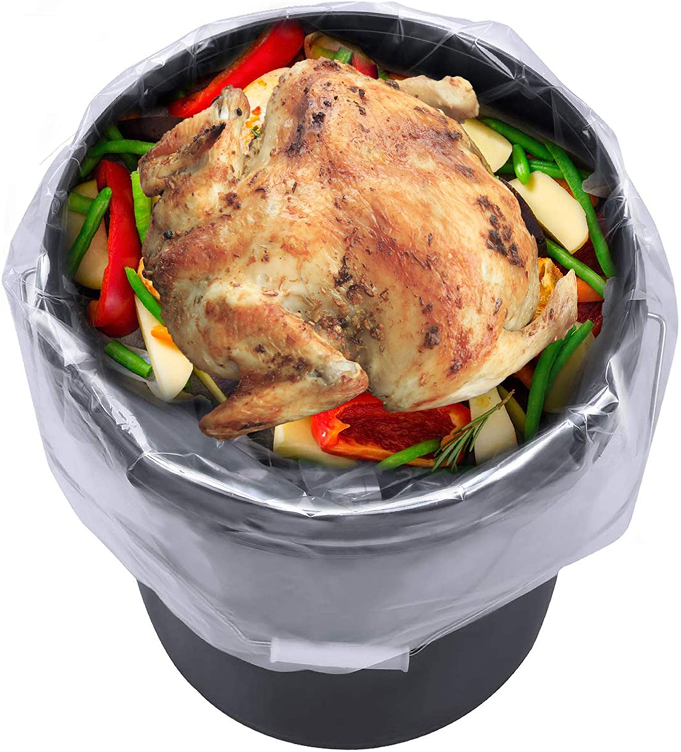 5 Gallon Food Grade Bucket Liner Turkey Brine Bags for Marinating and Brining, Extra Heavy Duty