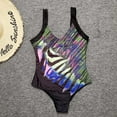 thumbnail image 3 of Aayomet Maillot de Bain Contrôle du Ventre Résistant au Chlore Col Rond une Pièce, Bleu m, 3 of 5