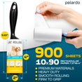 thumbnail image 2 of Rodillos de pelusa Polardo, 2 unidades con 900 hojas adhesivas y 8 de repuesto, 2 of 6