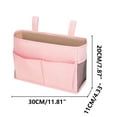 thumbnail image 6 of Xhegex Bedside Caddy, Bedside Storage Organizer for Bunk Bed Accessories, Dorm Storage for Bedside Shelf and Bunk Bed Shelf, Bed Caddy for Home, Dorm, Bunk (PInk, 1 Pack), 6 of 7