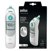 Braun ThermoScan 5 Ear Thermometer Digital Display, All Ages, FSA & HSA Eligible, White, IRT6500US