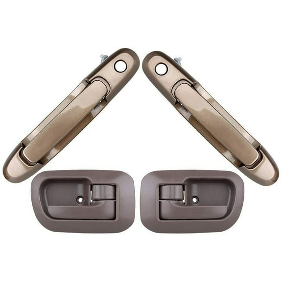 CCIYU Door Handles fit for 1998-2003 for Toyota Sienna Exterior Interior Front Driver Passenger Side(4pcs)