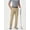 Khaki, variant on Men's Lightweight Golf Pants Quick Dry 4-Way Stretch Polyamide Athletic Casual Trousers with Elastic Waist