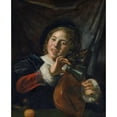 thumbnail image 3 of Frans Hals 15x18 Black Modern Framed Museum Art Print Titled - Boy with a Lute (ca. 1625), 3 of 5