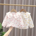 thumbnail image 4 of Otqutp Kids Button Closure Blouse Toddler Kids Baby Girls Summer Casual Long Sleeves Blouse Doll Collar Breathable Shirts for 3 to 8 Years, 4 of 9