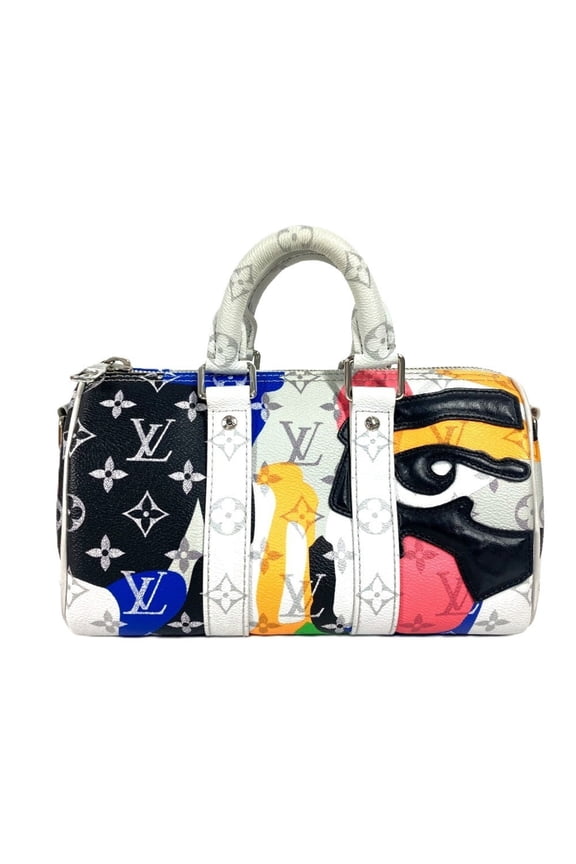 Pre-Owned LOUIS VUITTON M46701 Monogram LV Portrait Keepall Bandouliere 25 2WAY Bag Mini Boston...