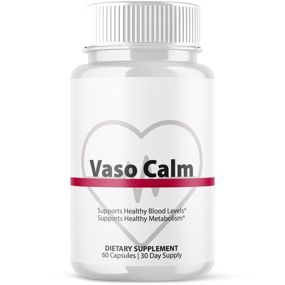Vaso Calm Blood Support Pills Advanced Formula Vitamin Supplement VasoCalm 60 Capsules