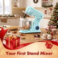 thumbnail image 7 of CEBORY 4 QT 3-in-1 Stand Mixer, 10-Speed Tilt-Head Electric Kitchen Mixer with Dough Hook, Beater, Whisk, and Stainless Steel Bowl for Home Baking, 7 of 7