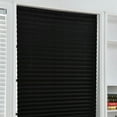 thumbnail image 5 of 23.62"*59.06" Pleated Blind, Self-Adhesive Pleated Blinds Half Blackout Windows Curtains for Bathroom Kitchen Balcony Shades for Coffee/Office Window Door(Black), 5 of 7