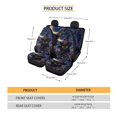 thumbnail image 5 of COEQINE Halloween Car Seat Cover Full Set, Car Seat Protector for Women Men, Auto Front & Back Seat Cover Universal Fit for SUV Sedan, Black Cat Witch Moon Star, 5 of 5