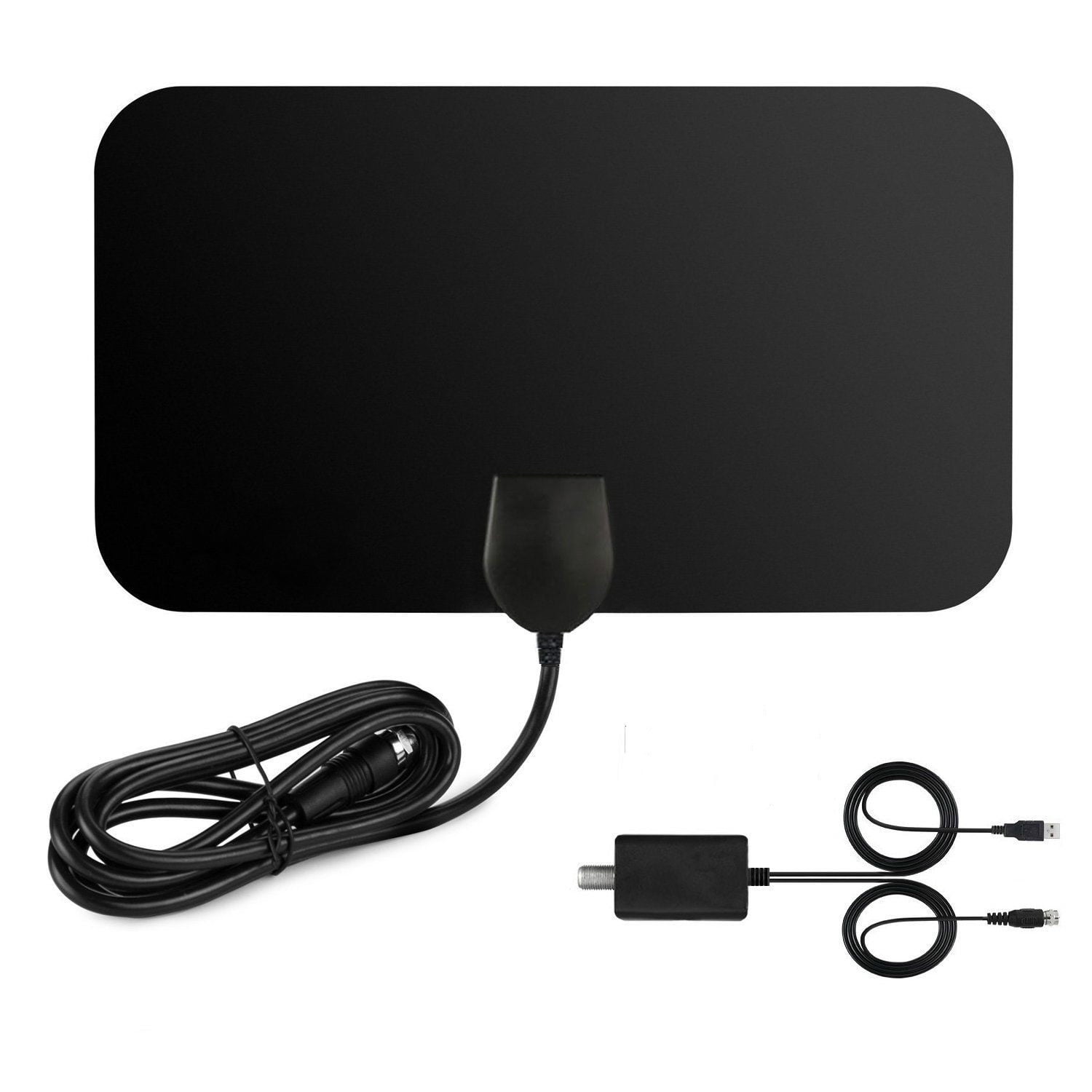 Amplified 120+Miles Ultra TV Antenna - Indoor/Outdoor HDTV Antenna with Amplifier TV Channels High Reception Digital Antenna for TV VHF/UHF 4K 1080p Signals High Definition Free Gain 16ft Cable - Walmart.com -