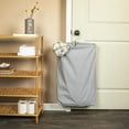 thumbnail image 3 of Household Essentials Door Hanging Laundry Bag, Washable Canvas Bag with Loop Handle, Holds Two Loads of Laundry, Great for Dorms and Small Spaces, Grey, 3 of 11