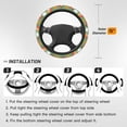 thumbnail image 3 of XMXT Autumn Mushroom Squirrel Steering Wheel Cover, Elastic Non-Slip Universal Fit Car Decor Accessories Protector for Auto SUV Trucks, 3 of 8