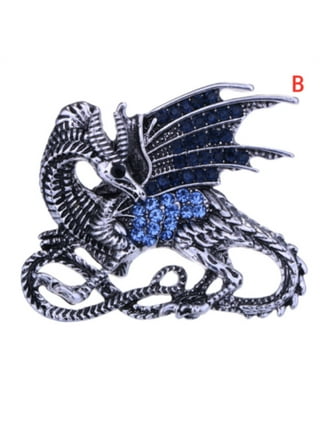 Abaodam 20 pcs dragon and phoenix lock keychain brass charm amulet craft  charms jewelry making charms retro key chain pendants dragon charms for