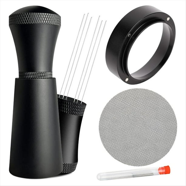 58mm WDT Tools Puck Screen Embudo Dosificador de Espresso Agujas de Acero Inoxidable Herramienta de Distribución del Agitador de Café