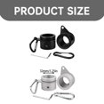 thumbnail image 3 of 2 Pack Aluminum Alloy Flag Pole Rings 360 Rotating Flagpole Flag Rings Flag Pole Kit with Carabiner for 1 1.26 Inch Diameter Flagpole Fixing Clip Long Lasting Use Easy Installation Wear Resistant, 3 of 9