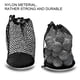 thumbnail image 5 of Malla Doble Bolsa De Pelota De Golf Soporte De Almacenamiento De Nylon Bolsa De Golf Poke 12 Balls Collector Yuarrent OD003767-00, 5 of 7