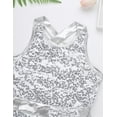 thumbnail image 7 of Oyolan Kids Girls Sleeveless Shiny Sequins Gymnastics Unitards Skirted Leotard Ballet Dress White 8, 7 of 7