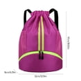 thumbnail image 3 of IFNWSV Sports Drawstring Backpack - Water Resistants String Bag with Side Mesh Pockets Shoe Compartment Gym Backpack for Women Men, 3 of 6