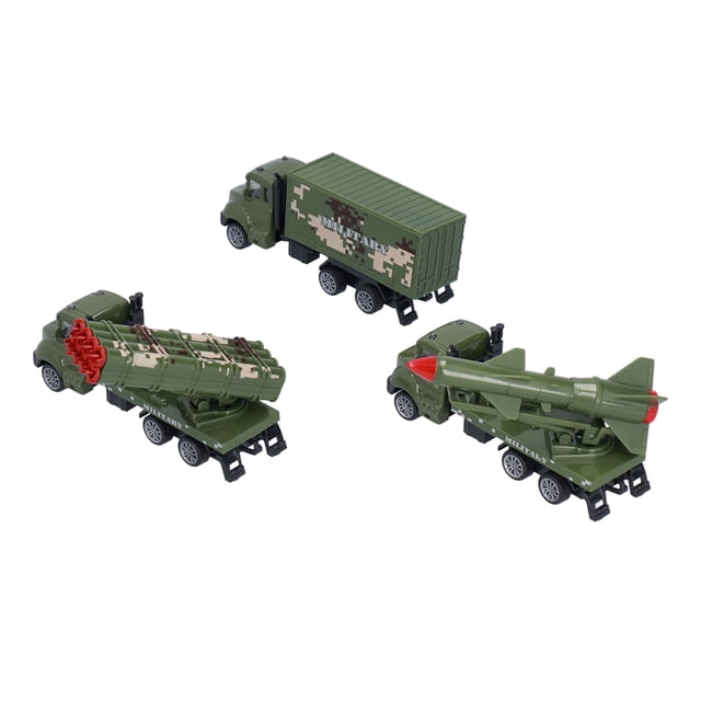 Vehículos militares de fundición a presión, paquete de 3, escala 1:50, modelo de juguetes militares de aleación de metal fundido a presión, vehículos de jugue