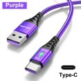 thumbnail image 1 of Cable USB tipo C USLION 5A para Huawei P40 P30 Pro, Cable de carga súper rápida tipo C, Cable de carga de microdatos para Xiaomi Poco Deng Xun unisex, 1 of 2