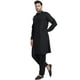 SKAVIJ Hommes Kurta Pyjama Mis Pathani Style Indien Robe Décontractée Black XL – image 5 sur 6
