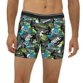 thumbnail image 2 of Xecao sport sonw board Print Boxer Briefs for Men's Stretch Moisture-Wicking Underwear, Mid-Rise Classics breathable fabric, 2 of 7