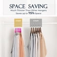 thumbnail image 4 of Velvet Hangers HOUSE DAY de color rojo rosado, paquete de 60 unidades de ropa antideslizante, 4 of 9