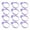 Purple, variant on CEHVOM 12pcs Silicone Pipe Bag Cable Tie Seal Ring Fixing Ring Binding Ring Tool Clearance