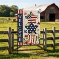 thumbnail image 6 of Yhmxh 4th of July Garden Flag 12x18 Inch Patriotic Double Sided Burlap Flag Outside, Memorial Day Welcome Flag American Stars and Stripes 250th Anniversary Flag Yard Outdoor Decoration, 6 of 7