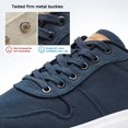 thumbnail image 3 of HOBIBEAR Men's Canvas Skate Shoes Classic Low Top Sneakers Casual Walking Shoes, 3 of 8